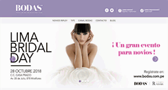 Desktop Screenshot of bodas.com.pe